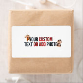 Remove This Design & Add Your Own Design Shipping ラベル (インサイチュ)