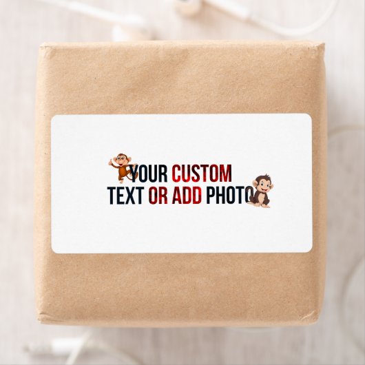 Remove This Design & Add Your Own Design Shipping ラベル (インサイチュ)