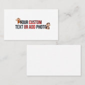 Remove This Design & Add Your Own Design Standard  コーリングカード (正面/裏面)