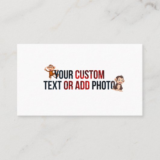 Remove This Design & Add Your Own Design Standard  コーリングカード (正面)