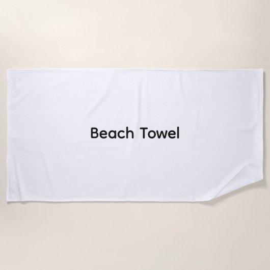 Remove This Text & Add Your Own Design ビーチタオル (正面)
