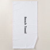 Remove This Text & Add Your Own Design ビーチタオル (正面)