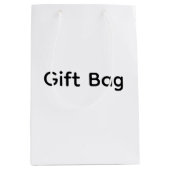 Remove This Text & Add Your Own Design ミディアムペーパーバッグ (正面)