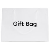 Remove This Text & Add Your Own Design ラージペーパーバッグ (正面)