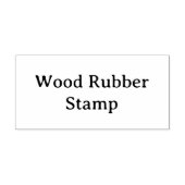 Remove This Text & Add Your Own Design 1.5" x 3" ラバースタンプ (インプリント)