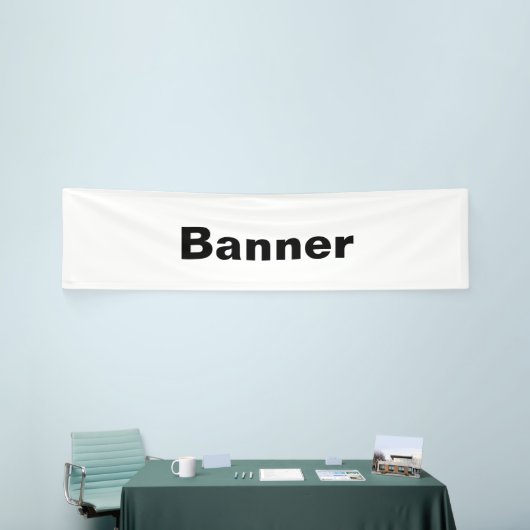 Remove This Text & Add Your Own Design 2.5' x 10' 横断幕 (トレードショー)