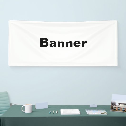Remove This Text & Add Your Own Design 2.5' x 6' 横断幕 (トレードショー)