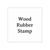 Remove This Text & Add Your Own Design 2" x 2" ラバースタンプ (インプリント)