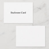 Remove This Text & Add Your Own Design 3.5" x 2.5" エンクロージャーカード (正面/裏面)