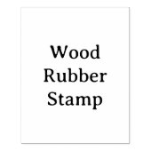 Remove This Text & Add Your Own Design 4" x 5" ラバースタンプ (インプリント)