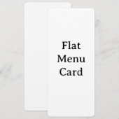 Remove This Text & Add Your Own Design 4" x 9.25" メニュー (正面/裏面)