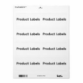 Remove This Text & Add Your Own Design Return ラベル (フルシート)