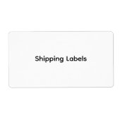 Remove This Text & Add Your Own Design Shipping ラベル (正面)