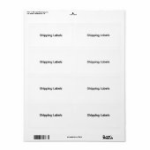 Remove This Text & Add Your Own Design Shipping ラベル (フルシート)