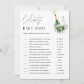 REMYのセレブベイビー名前ゲーム - ポップインボトルズ 招待状 (正面)