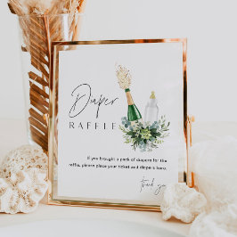 REMYポピンボトルおむつラッフルベビーシャワーサイン ポスター