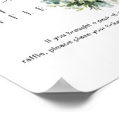 REMYポピンボトルおむつラッフルベビーシャワーサイン ポスター (角)