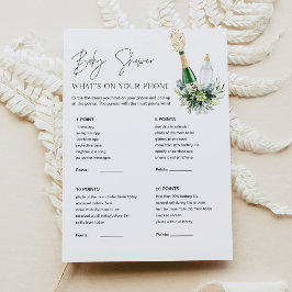 REMY赤ちゃんシャワーあなたの電話のゲームカードに何がある 招待状