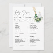 REMY赤ちゃんシャワーあなたの電話のゲームカードに何がある 招待状 (正面)