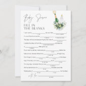 REMY Baby Shower Libsゲーム空白のに5x7を埋める 招待状 (正面)