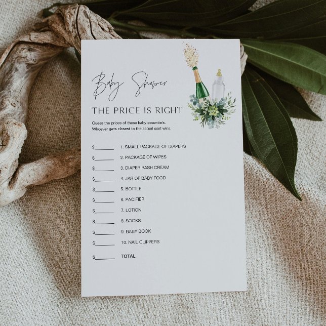 REMY Guess the Price Baby Showerゲームカード (クリエイターアップロード済み)
