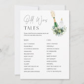 REMY Old Wids Tales赤ちゃんシャワーゲームカード 招待状 (正面)