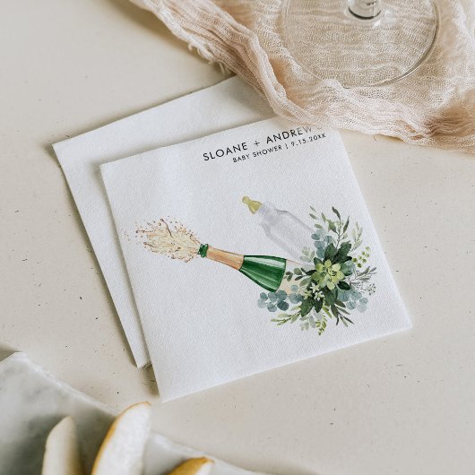 REMY Poppinボトルベビーシャワー スタンダードカクテルナプキン