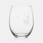 REMY Poppinボトルベビーシャワー ステムなしワイングラス (裏面)