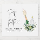 REMY Poppinボトルベビーシャワー スパークリングワインラベル (シングルラベル)