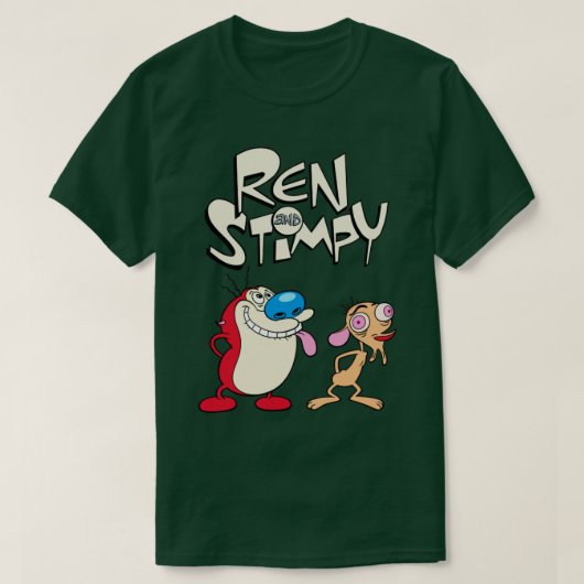RENとSTIMPY Tシャツ (デザイン正面)