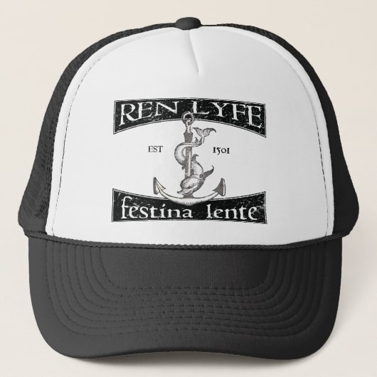 Ren Lyfe: 動揺してなAldus Festina Lente キャップ (正面)