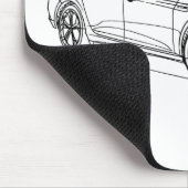 Ren Meganeのセダン2017年 マウスパッド (コーナー)