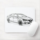 Ren Meganeのセダン2017年 マウスパッド (マウス)