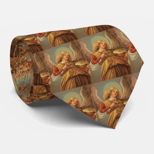 Renaissance Angel Playing Violin Melozzo da Forli ネクタイ (ロール)