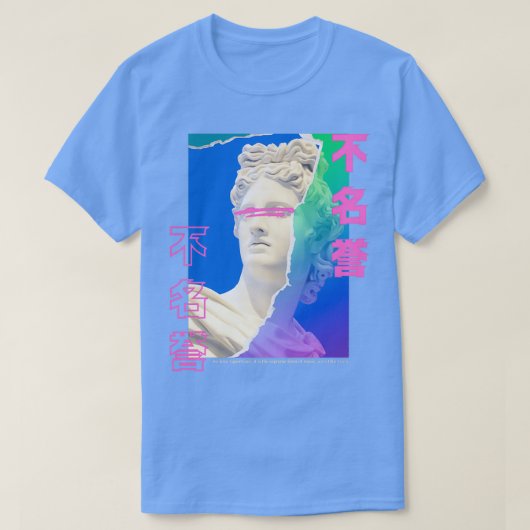 Renaissance Bust Vaporwave Aesthetic Tシャツ (デザイン正面)
