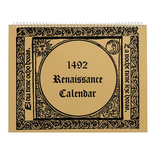 Renaissance Era Medieval Gothic 1492 カレンダー (カバー)