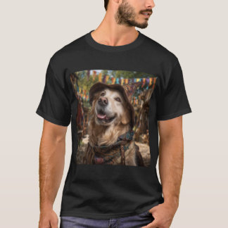 Renaissance Faire Dogs: Golden Retriever Tシャツ