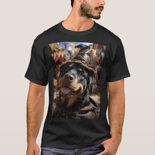 Renaissance Faire Dogs: Rottweiler 2 Tシャツ (正面)