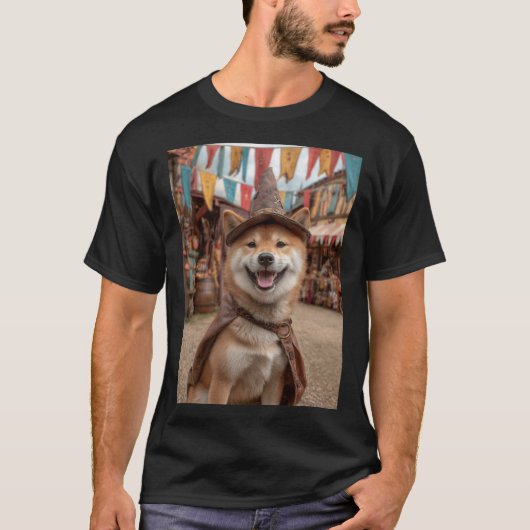 Renaissance Faire Dogs: Shiba Inu Tシャツ (正面)