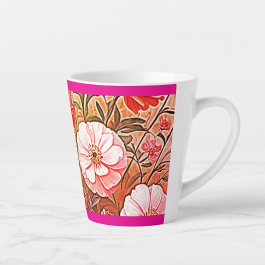 Renaissance Floral Mug カフェラテマグ (右)