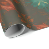 Renaissance-Inspired Christmas Floral ラッピングペーパー (ロールコーナー)