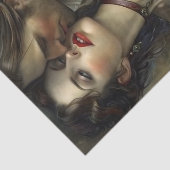 Renaissance Lovers Passionate Kiss Decoupage 薄葉紙 (詳細)