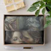Renaissance Lovers Passionate Kiss Decoupage 薄葉紙 (ギフト)