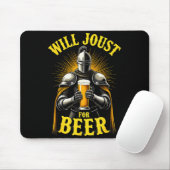 Renaissance Medieval Knight Will Joust For Beer  マウスパッド (マウス)