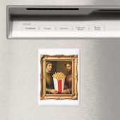 Renaissance Men Holding Modern French Fries マグネット (インサイチュ (食洗機))