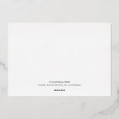 Renaissance Merry Christmas Tree Gold Foil 箔シーズンカード (裏面)