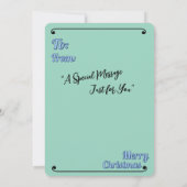 Renaissance Nativity Santa Christmas Card 5x7 シーズンカード (裏面)