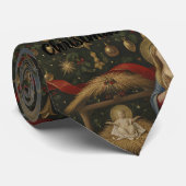 Renaissance Nativity Santa Silk Finish Tie ネクタイ (ロール)