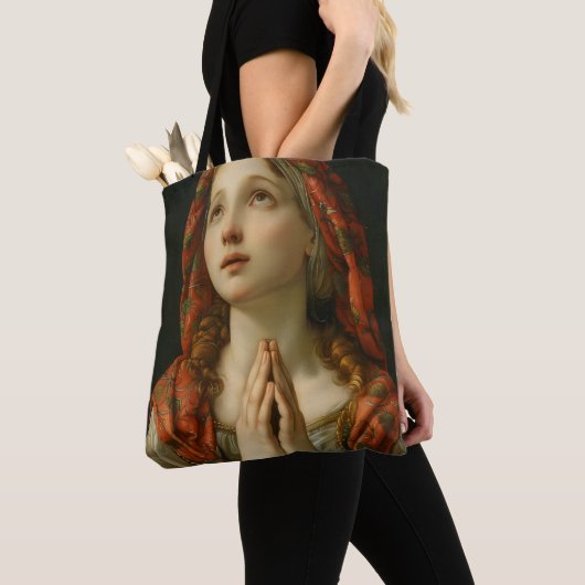 Renaissance Praying Girl トートバッグ (クローズアップ)