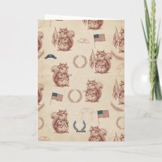 Renaissance Sanguine Patriotic Squirrel Card シーズンカード (裏面)